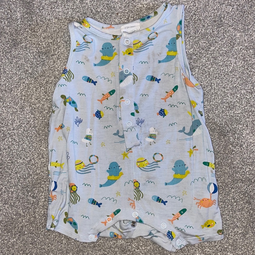 GUC Angel Dear Sea Animals Romper 12-18M